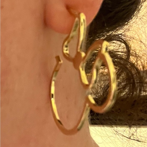 Baublebar Disney Minnie Mouse Gold Hoops - Picture 4 of 5